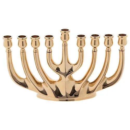 Candeliere Basso in Ottone a 9 Fiamme - immagine 2